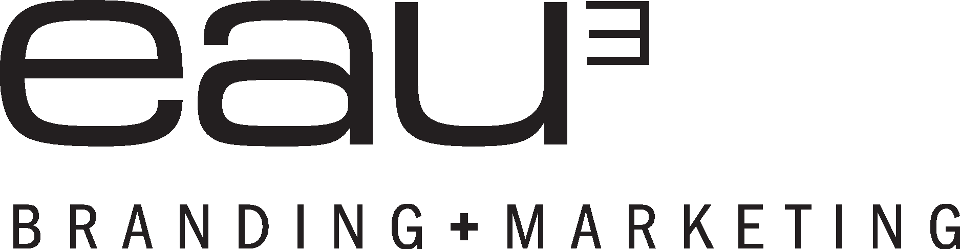Eau┬│  Branding + Marketing Logo Vector Logo